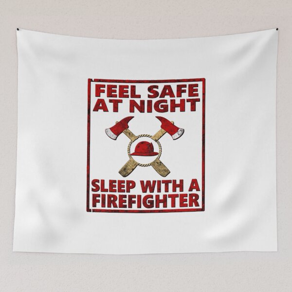 Item preview, Funny Firefighter Product   Feel Safe At Night   Fireman Themed Gifts   design designed and sold by stuch75.