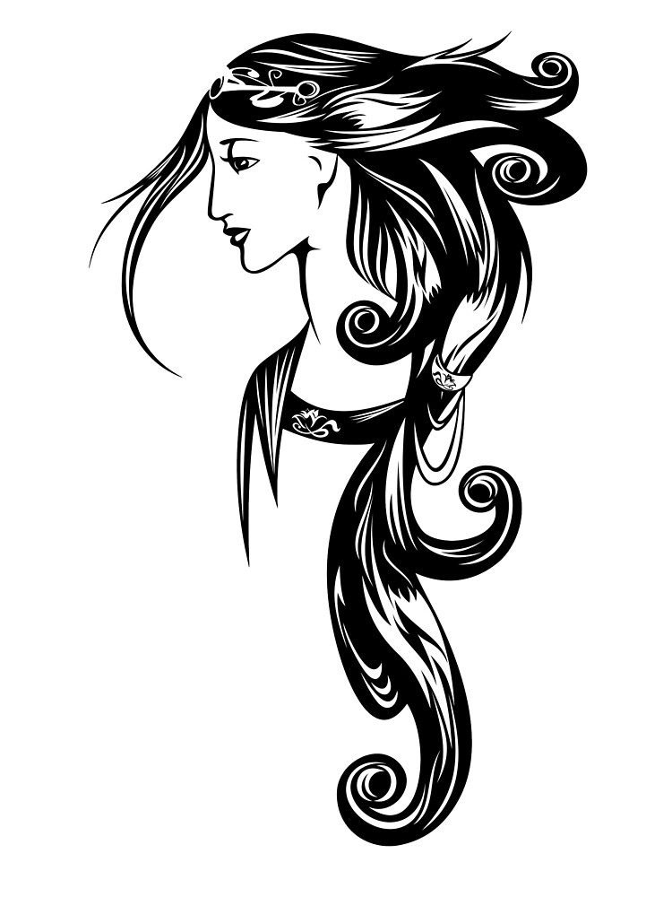 Tattoo Woman In Black Baby One Piece By Ojoef Redbubble