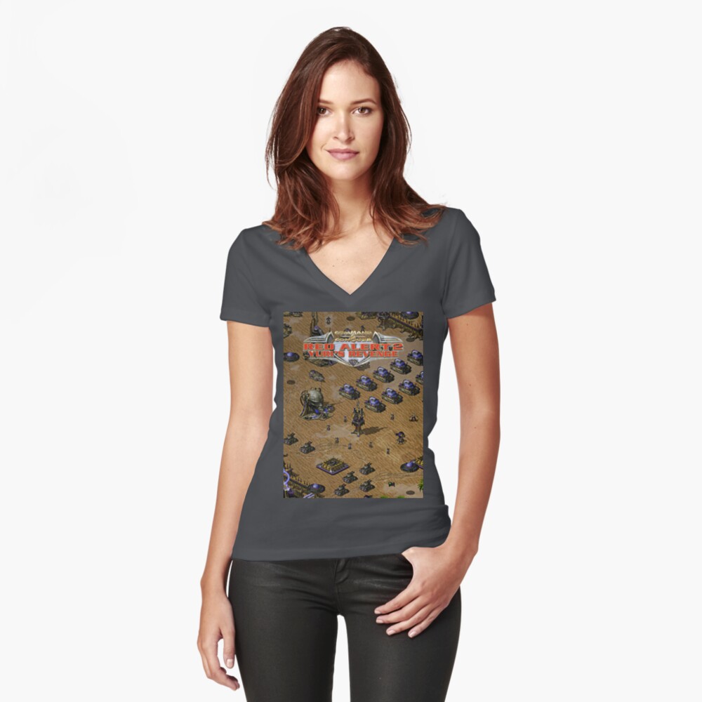 Item preview, Fitted V-Neck T-Shirt designed and sold by megapanda687.