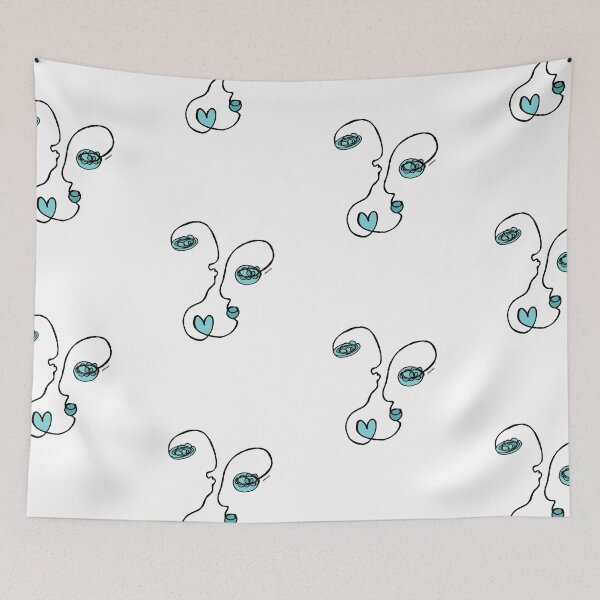 Item preview, Pretty Ugly Love: Forehead Smooches (Blue) designed and sold by vrdvkn.