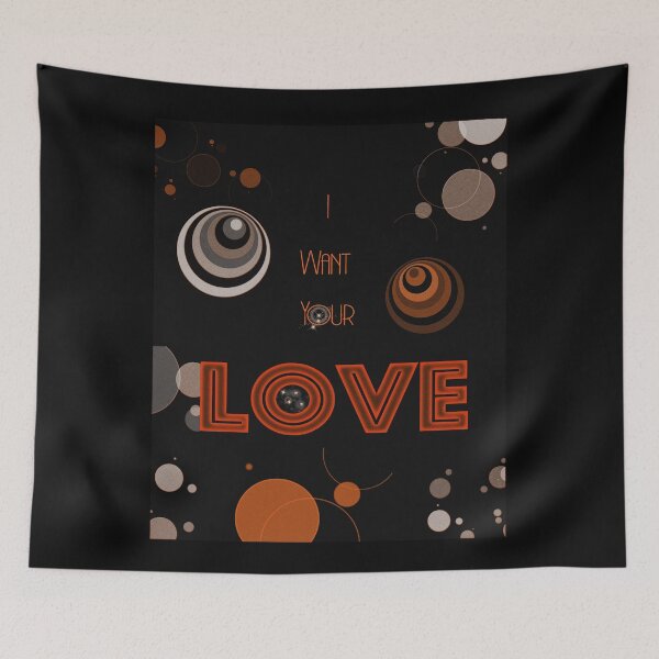 Item preview, I want your love - Disco tee designed and sold by Fireduptees.