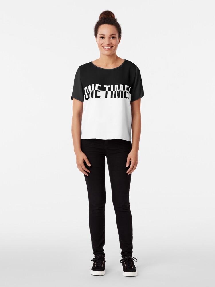 Alternate view of ONE TIME! POKER Chiffon Top