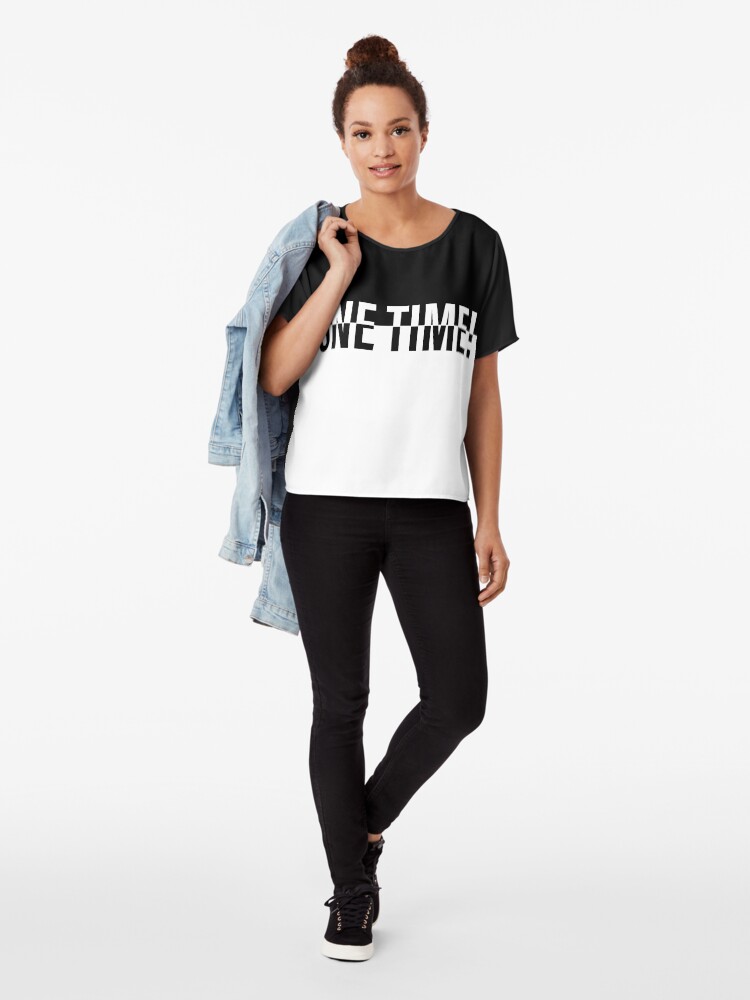 Alternate view of ONE TIME! POKER Chiffon Top