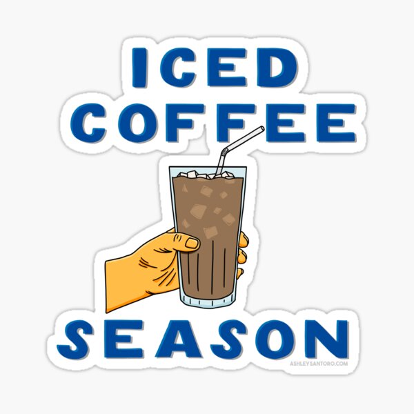 Iced Coffee Season Sticker