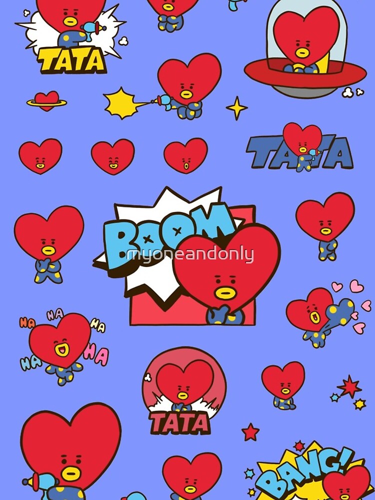 tata bt21 sticker sheet iphone case cover by myoneandonly redbubble