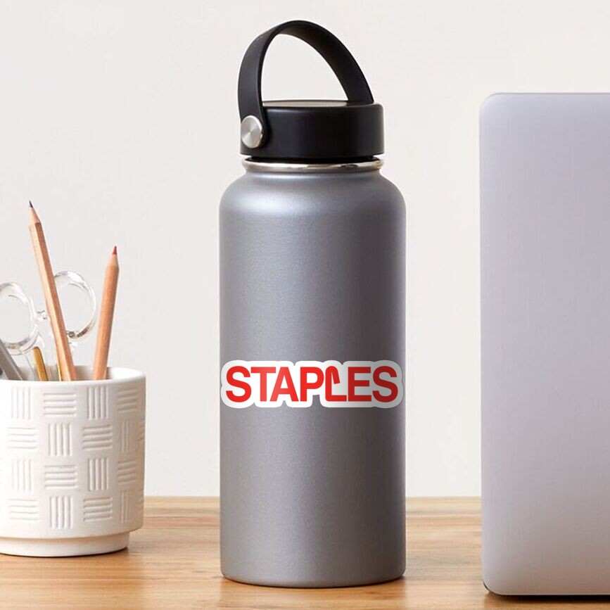 "Staples Classic Logo" Sticker by DankSpaghetti Redbubble