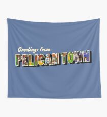 Greetings from Pelican Town | Stardew Valley Retro Postcard Wall Tapestry