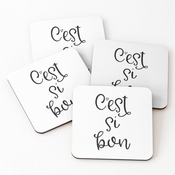 Item preview, C'est si bon with heart apostrophe. French approval. It's so good! In cheerful, romantic black script. Optimistic  designed and sold by kierkegaard.