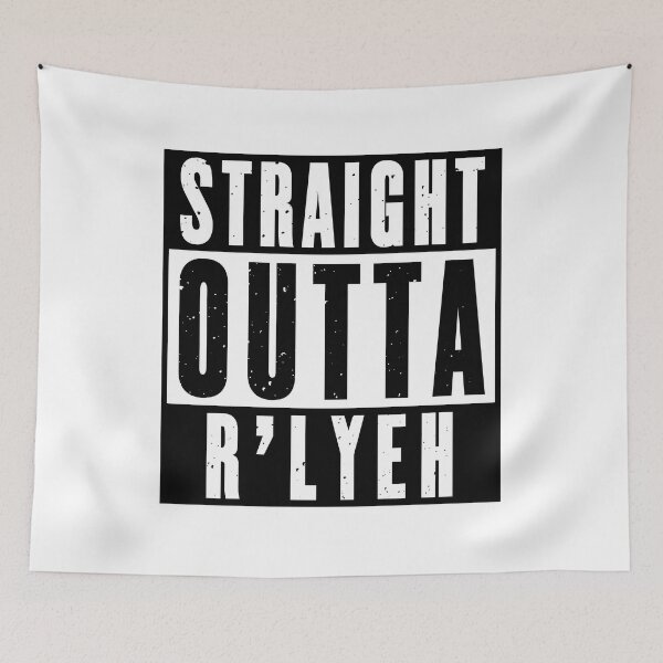 Item preview, Lovecraft Straight Outta R'lyeh designed and sold by CosmicFoxDesign.