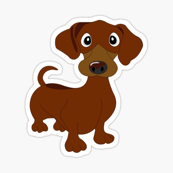 Red Dachie Dachshund Sticker