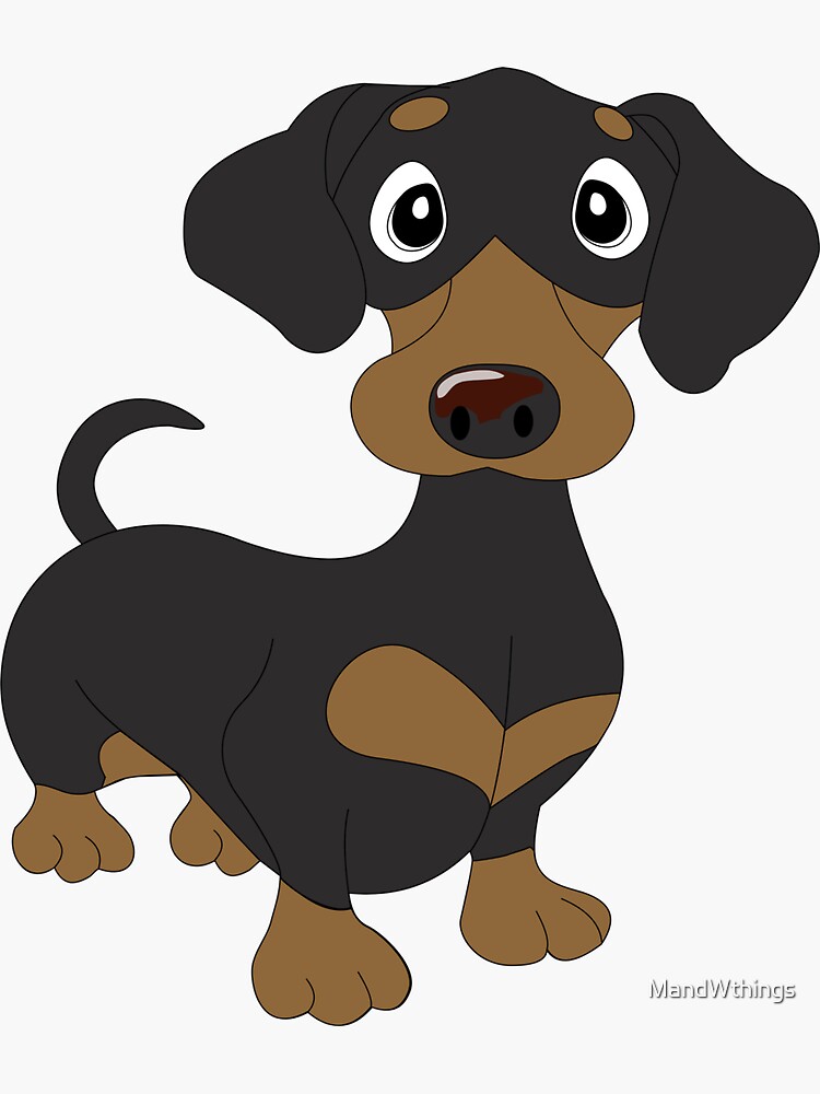 Black & Tan Dachie Dachshund by MandWthings