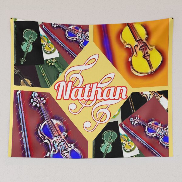 Item preview, Nathan loves violin  designed and sold by Attiva.
