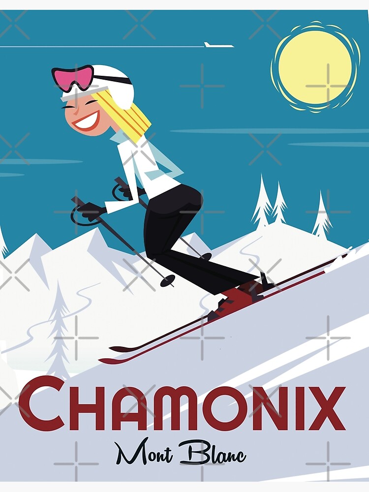 Disover Chamonix  poster Premium Matte Vertical Poster