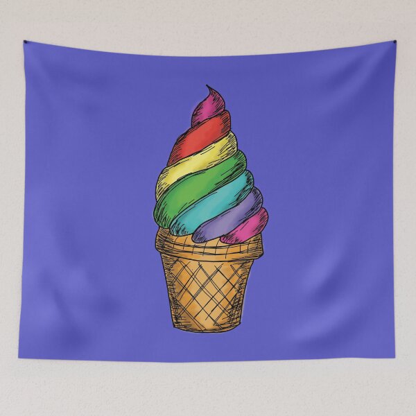 Item preview, colorful ice cream cone designed and sold by daisydebby.
