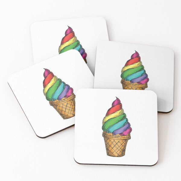 Item preview, colorful ice cream cone designed and sold by daisydebby.