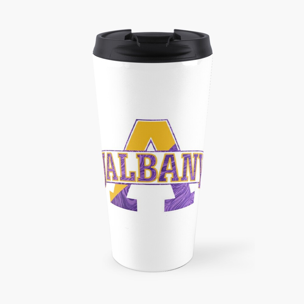 University at Albany Logo Marble Travel Mug