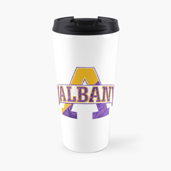 University at Albany Logo Marble Travel Coffee Mug