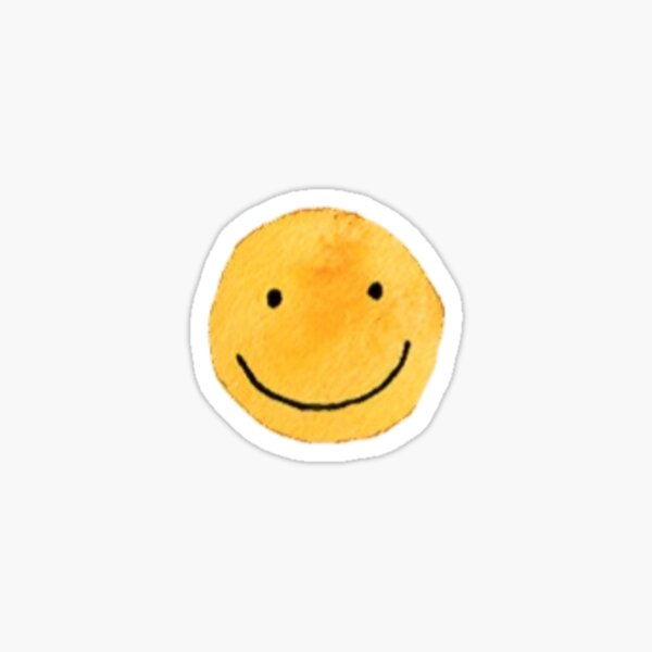 watercolor smile Sticker