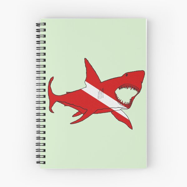 Item preview, Great White Shark Diver Down Flag URM designed and sold by urmaddad.