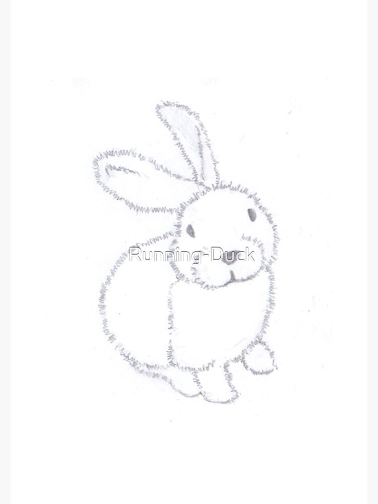 Cartoon Rabbit Pencil Sketch