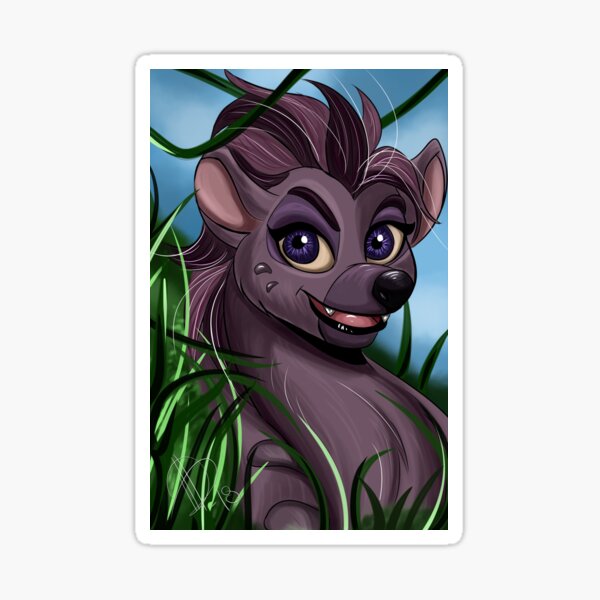Cartoon Hyena Girl Jasiri Sticker