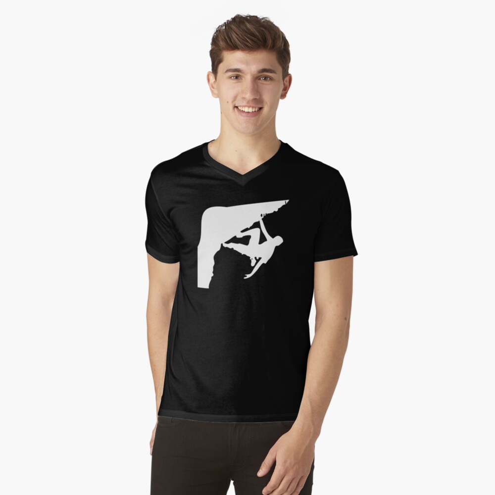 Aperçu de l'œuvre T-shirt col V créée et vendue par climbing-tees.