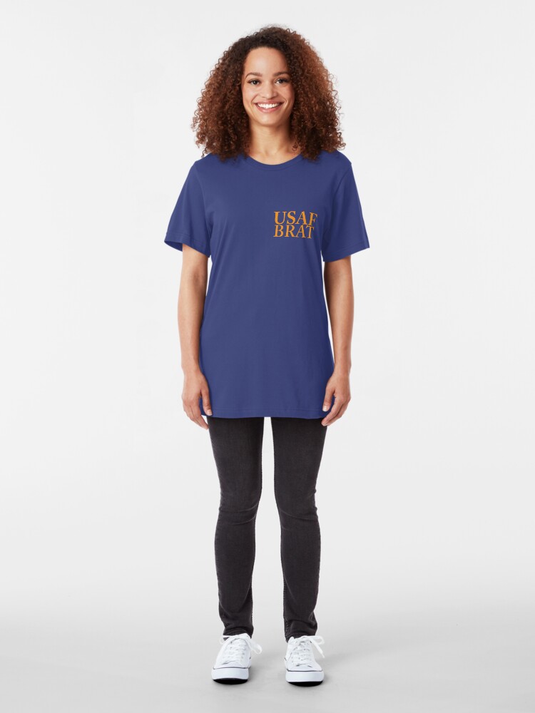 Alternate view of USAF Brat Slim Fit T-Shirt