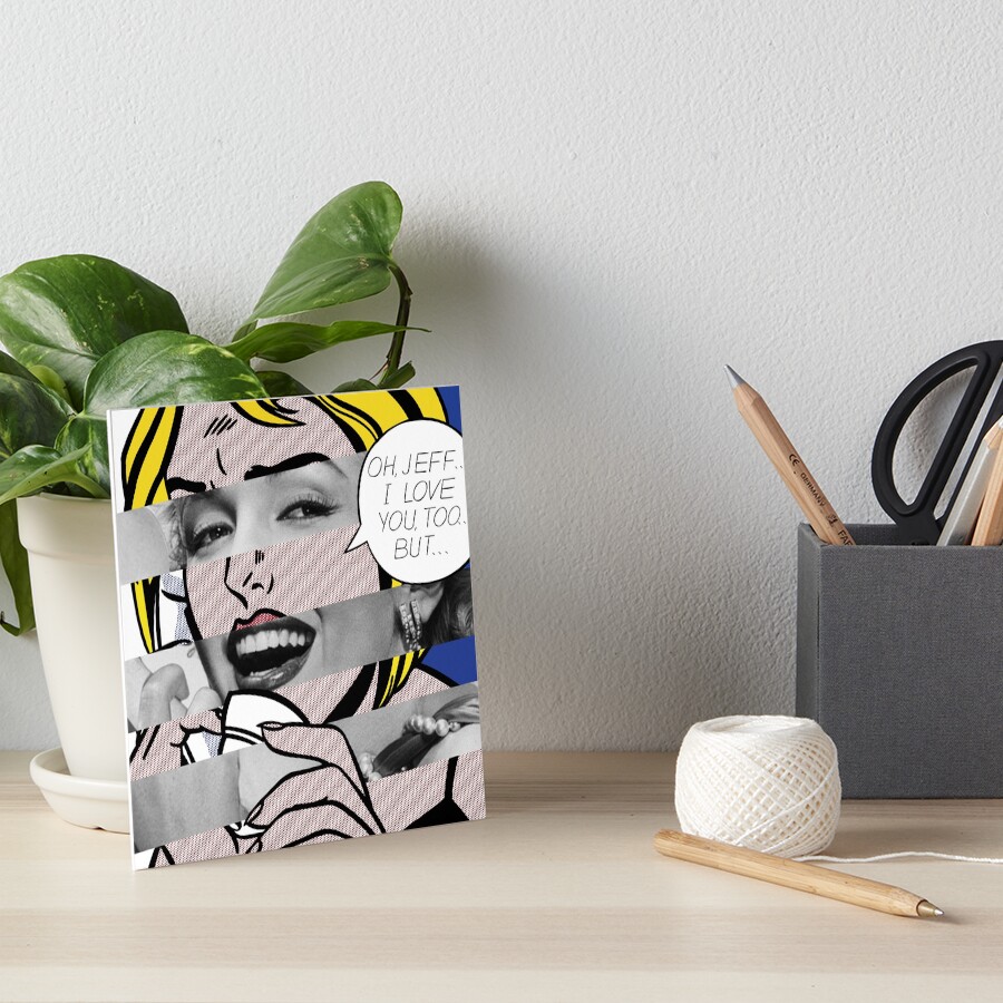 Oh Jeff Ich Liebe Dich Auch Aber Von Roy Lichtenstein Und Marylin Monroe Kunstdruck Von Luigi Tarini Redbubble