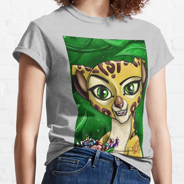 Lion Cartoon Guard Cheetah Classic T-Shirt