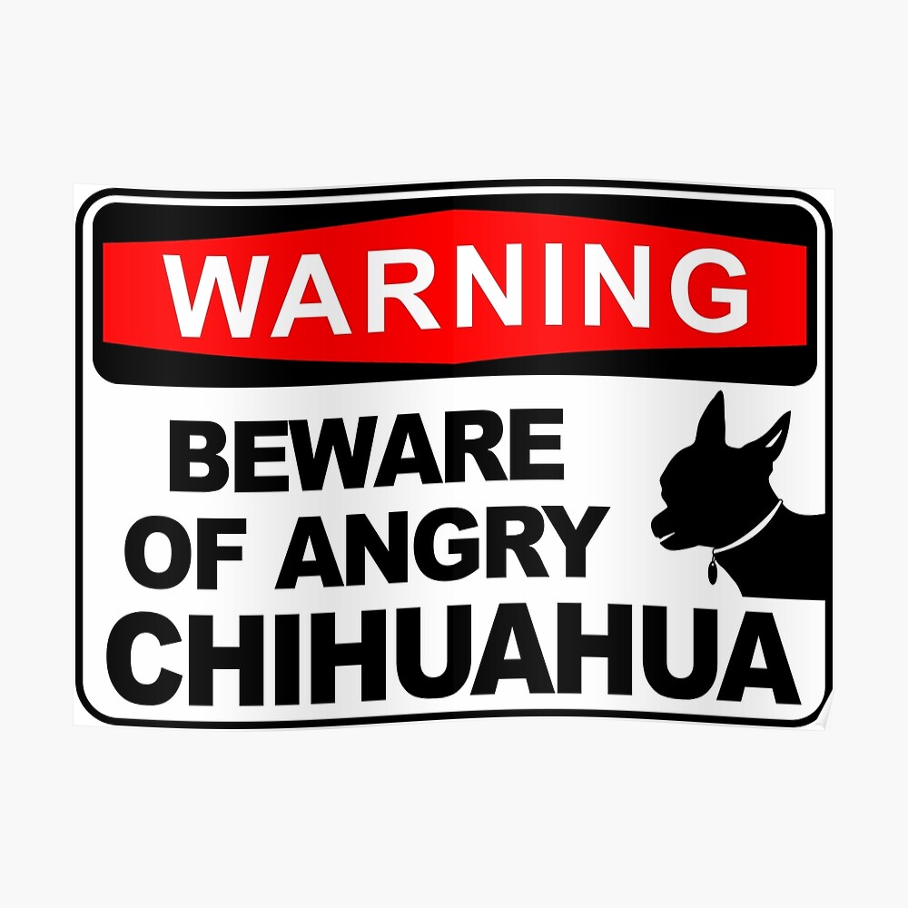 El Paso Chihuahuas Cute Chihuahua Angry Sticker by Artistshot