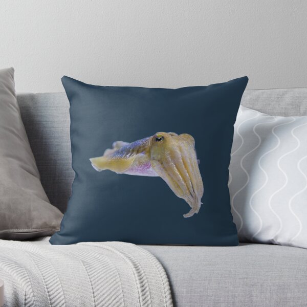 Cuttlefish Stare Throw Pillow