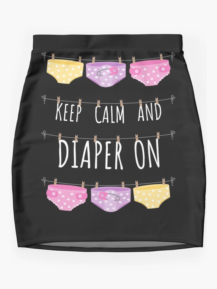 Diaper On Diaper Nappy Design Mini Skirt for Sale by vintageday