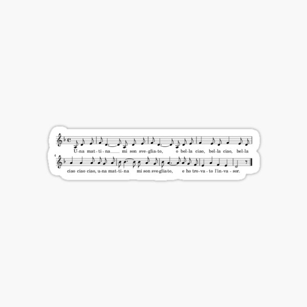 La Casa de Papel - Bella Ciao Sticker