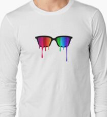 Love Wins! Rainbow - Spectrum (Pride) / Hipster Nerd Glasses Long Sleeve T-Shirt