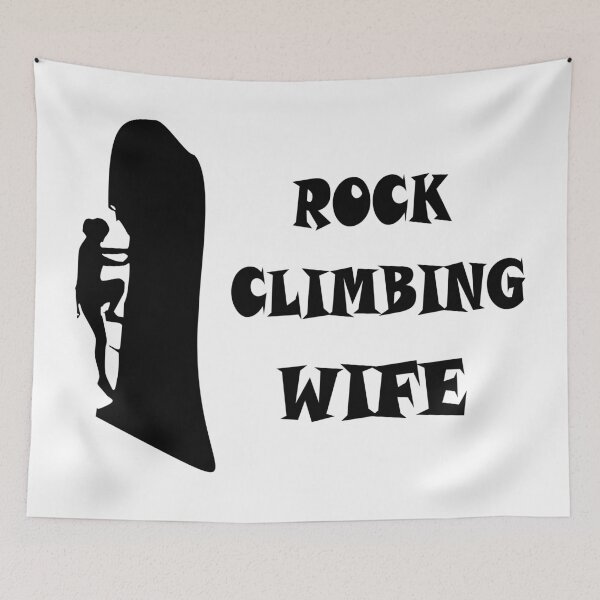 Item preview, rock climbing wife designed and sold by climbing-tees.