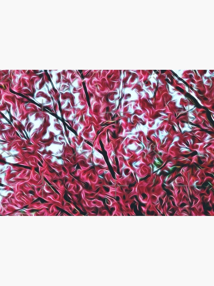 Magical Cherry Blossoms - Dark Pink Floral Abstract Art - Springtime by OneDayArt