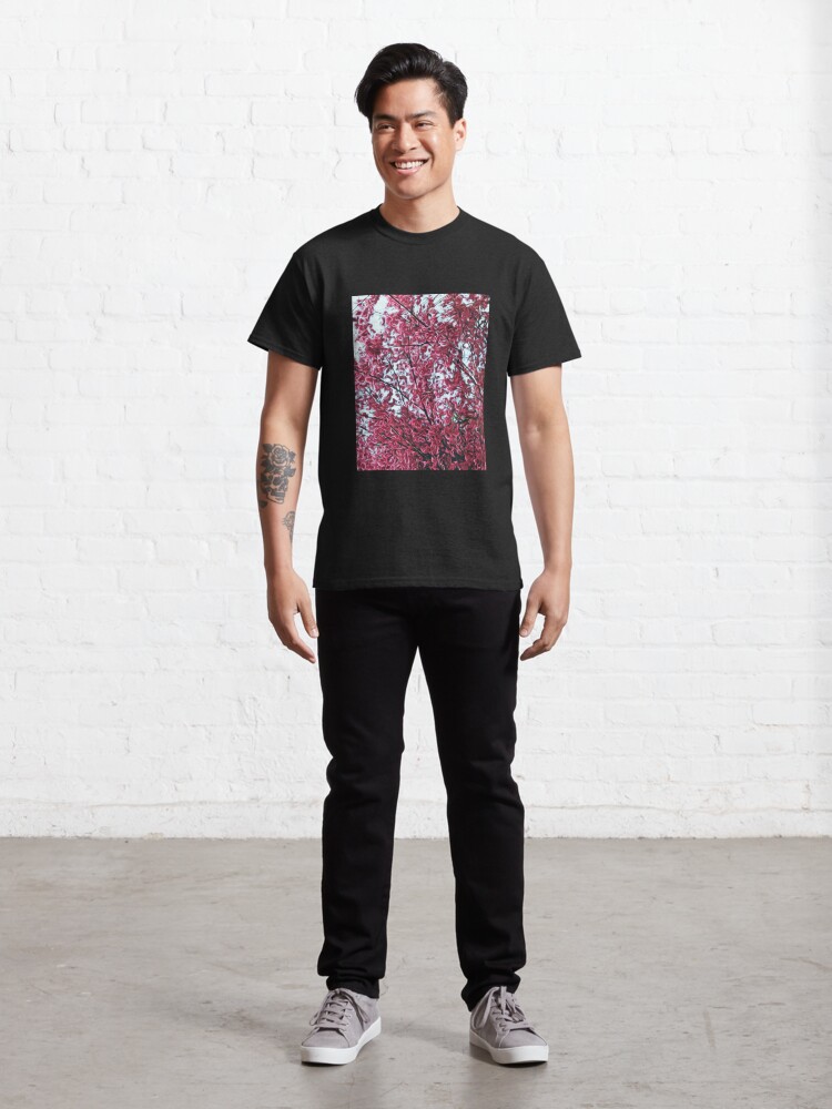 Alternate view of Magical Cherry Blossoms - Dark Pink Floral Abstract Art - Springtime Classic T-Shirt