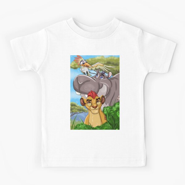 Lion Cartoon Guard Kids T-Shirt
