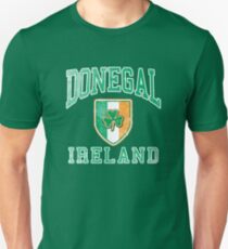 Donegal, Ireland with Shamrock Unisex T-Shirt