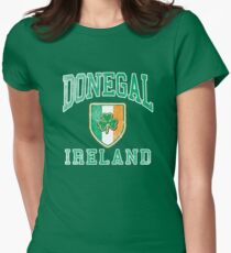 Donegal, Ireland with Shamrock Women's Fitted T-Shirt
