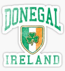 Donegal, Ireland with Shamrock Sticker