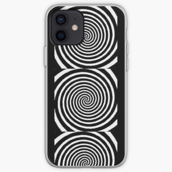 #Spiral #Target #Pattern #Hypnosis illusion vortex  striped circle  iPhone Soft Case