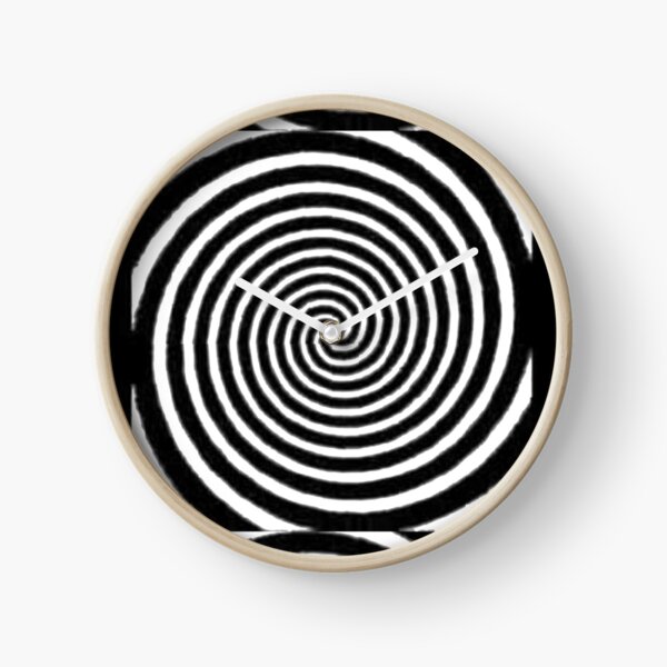 #Spiral #Target #Pattern #Hypnosis illusion vortex  striped circle  Clock