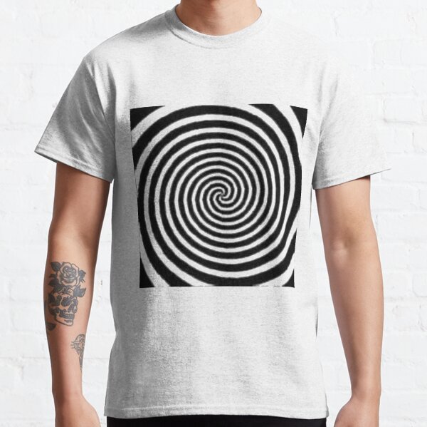 #Spiral #Target #Pattern #Hypnosis illusion vortex  striped circle  Classic T-Shirt