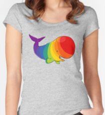 Homosexuwhale - no text Women's Fitted Scoop T-Shirt