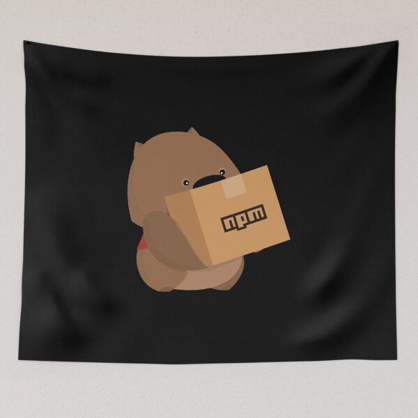 Item preview, NPM: helpful wombat (black edition) designed and sold by hellkni9ht.