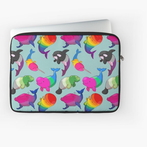 Sexuality Whales (And Aromanatee) Pattern Laptop Sleeve