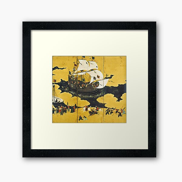 Item preview, Barbarians from the South by Kano Naizen (1570-1616) designed and sold by romeobravado.