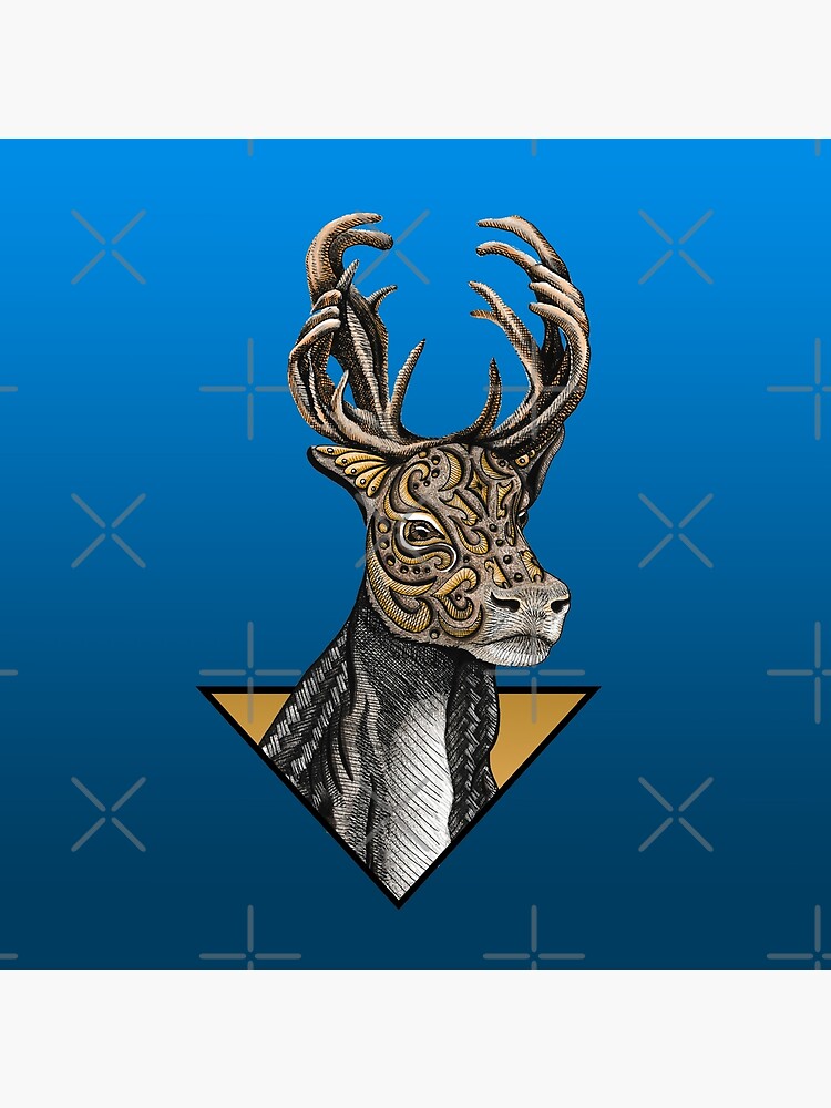 Artwork view, Caribou (Reindeer) Totem designed and sold by Free-Spirit-Meg