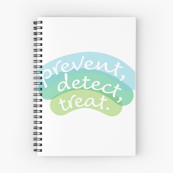 Item preview, Prevent, Detect, Treat (Blue-Green) designed and sold by Hannah Salamone.